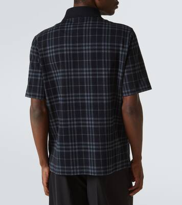 Burberry Check cotton-blend polo shirt | Burberry