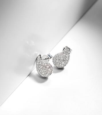 Ohrringe Happy Tears aus 14kt Weißgold mit Diamanten | Roxanne First