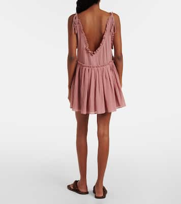 Ruffled cotton gauze minidress | The Attico