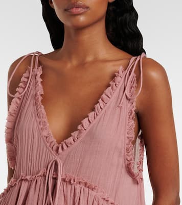 Ruffled cotton gauze minidress | The Attico