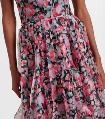 Abito lungo con scollo all’americana  | Carolina Herrera