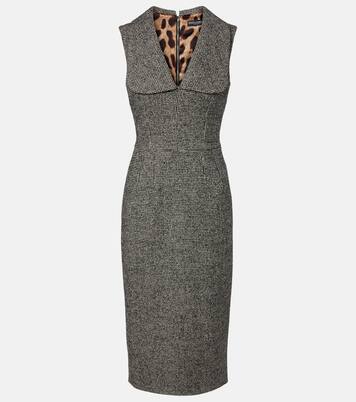 Midikleid aus einem Wollgemisch | Dolce&Gabbana