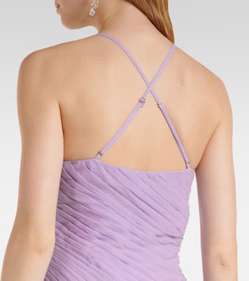 Robe froncé Amaya à fleurs | Leo Lin