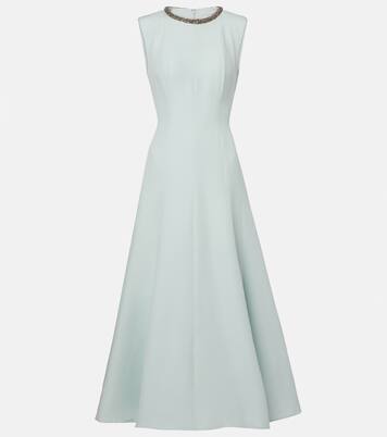 Embellished wool and silk midi dress | Roland Mouret
