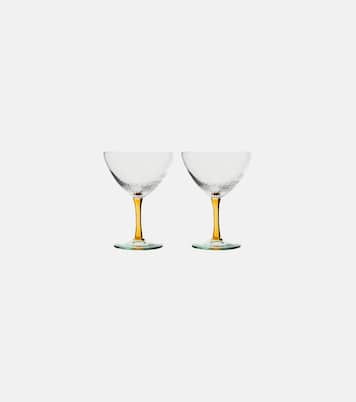 Set of 2 glass cocktail glasses | NasonMoretti