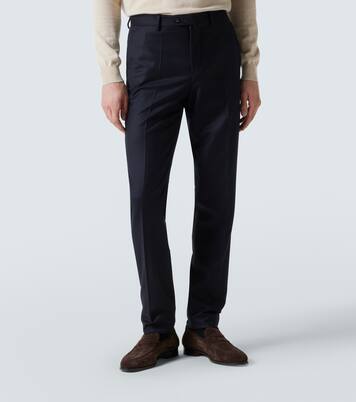 Pantalones rectos Carlo de lana y cachemir | Loro Piana