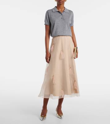 Midirock Sheer Volumes aus Seidenorganza | Dorothee Schumacher