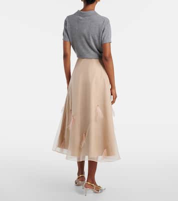 Midirock Sheer Volumes aus Seidenorganza | Dorothee Schumacher