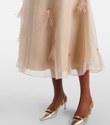 Midirock Sheer Volumes aus Seidenorganza | Dorothee Schumacher