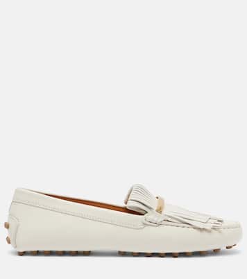 Gommino fringed leather driving shoes | Tod's