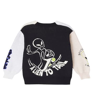 Burt jacquard cotton and wool cardigan | Molo