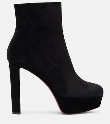 Loo Booty 130 suede ankle boots | Christian Louboutin