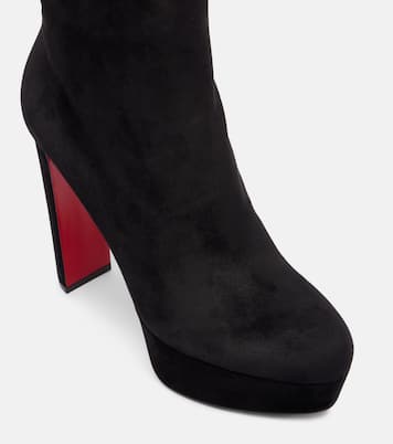 Loo Booty 130 suede ankle boots | Christian Louboutin