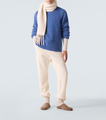 Cloud cashmere sweater with lapis lazuli | God's True Cashmere
