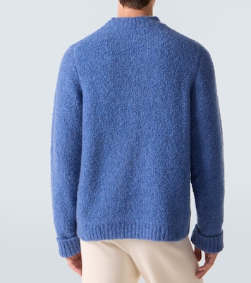 Cloud cashmere sweater with lapis lazuli | God's True Cashmere