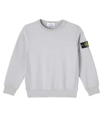 Compass cotton jersey sweatshirt | Stone Island Junior