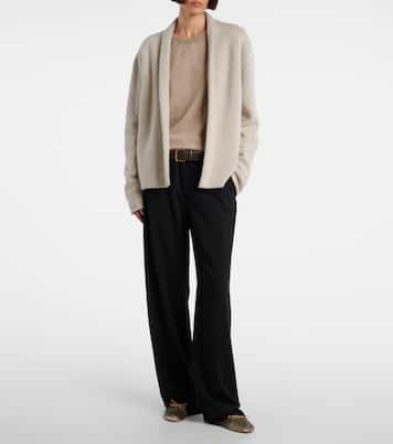 Round velvet ballet flats | The Row