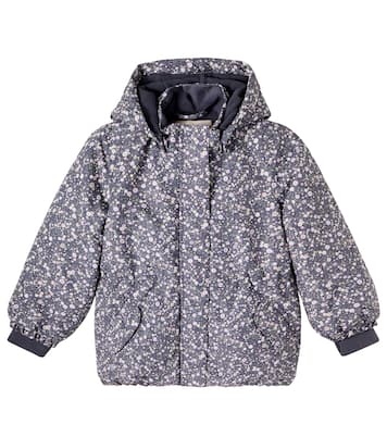 Tove floral puffer jacket | Wheat