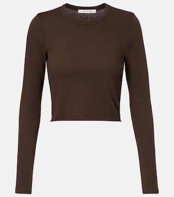 Baby cropped cotton jersey T-shirt | Slvrlake