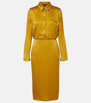 GG jacquard shirt dress | Gucci