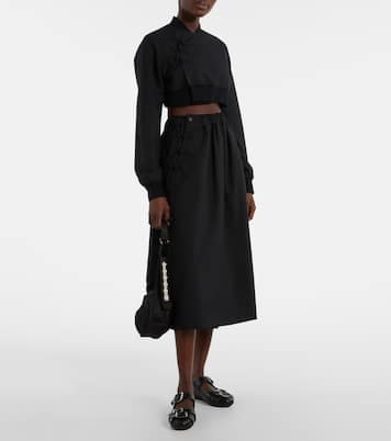 Cropped wool top | Noir Kei Ninomiya