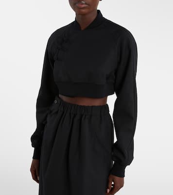 Cropped wool top | Noir Kei Ninomiya