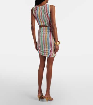 Zigzag cutout lamé beach dress | Missoni