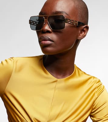 Eckige Sonnenbrille Greca | Versace