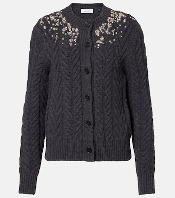 Cardigan in lana e cashmere con decorazioni | McQueen