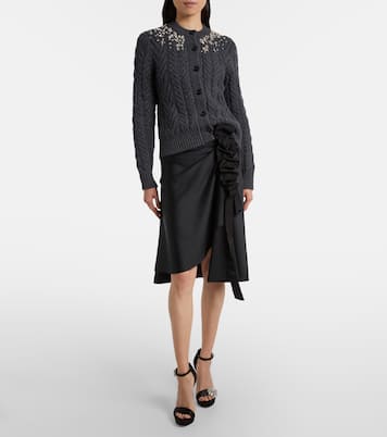 Cardigan in lana e cashmere con decorazioni | McQueen