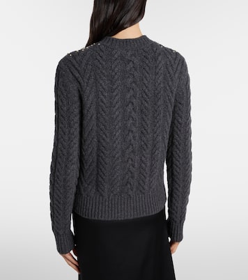 Cardigan in lana e cashmere con decorazioni | McQueen