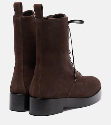 Schnürstiefel Ben aus Veloursleder | Aquazzura