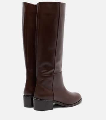 Sellier leather knee-high boots | Aquazzura