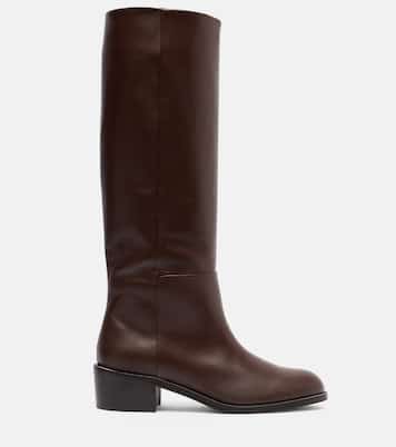 Sellier leather knee-high boots | Aquazzura