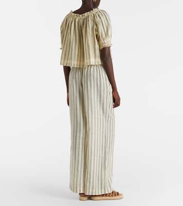 Josephine striped cotton wide-leg pants | Ulla Johnson