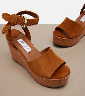 Sandales compensées Jori en daim | Jimmy Choo