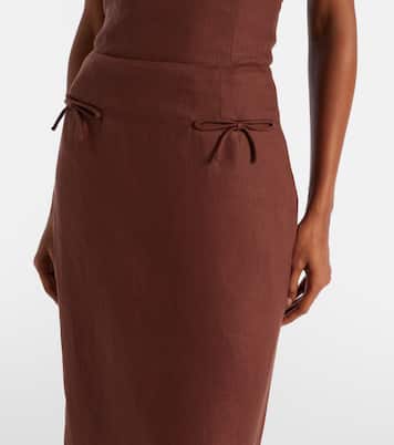 Sabine linen pencil skirt | Posse