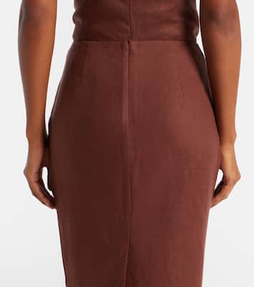 Sabine linen pencil skirt | Posse