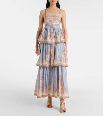 Daylight floral tiered maxi dress | Zimmermann
