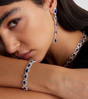 Bracelet en or blanc 18 ct, saphirs et diamants | Suzanne Kalan