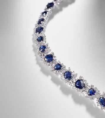 Bracelet en or blanc 18 ct, saphirs et diamants | Suzanne Kalan