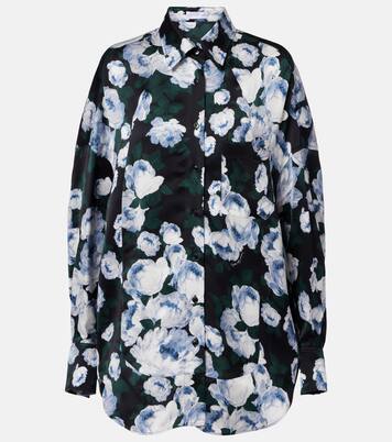 Floral satin blouse | Stella McCartney