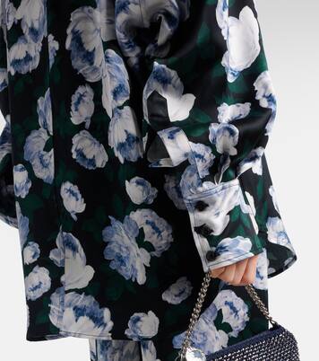 Floral satin blouse | Stella McCartney
