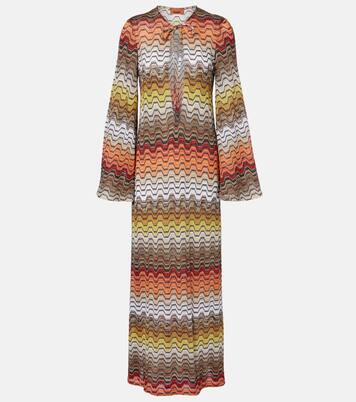 Wave lamé beach dress | Missoni