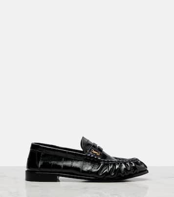 Eel leather penny loafers | Saint Laurent