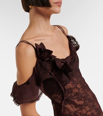 Robe longue en dentelle | Self-Portrait