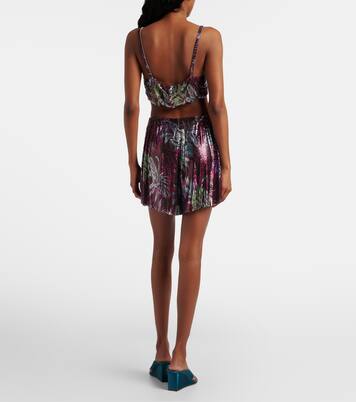 Shorts de cota de malla estampados | Rabanne