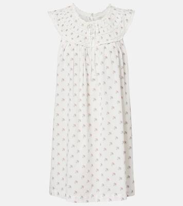Vestido corto Verity de algodón floral | Dôen