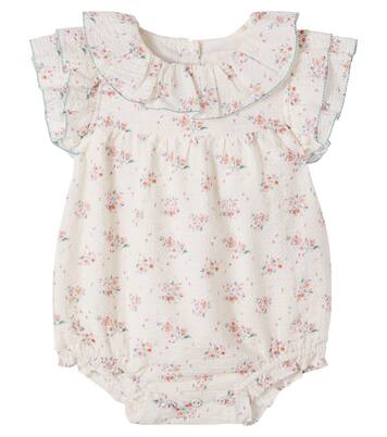 Baby floral ruffled cotton bodysuit | C'era Una Volta