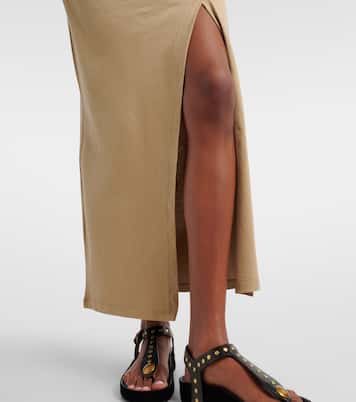 Vestido midi Nadela de jersey de algodón | Isabel Marant